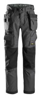 Snickers 6923 Floorlayer Trousers+ Holster Pockets Steel Grey/Black £143.99